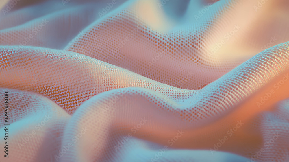 Poster soft knitted fabric texture background in pastel colors for textiles and design