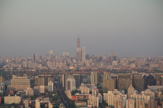 Beijing city skyline from CCTV tower
