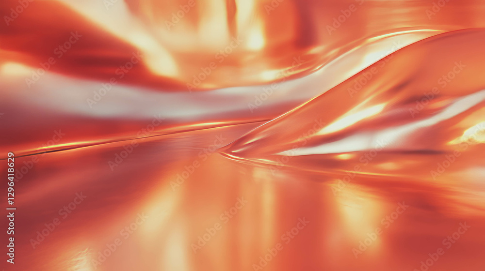 Aufkleber abstract soft light reflections on curved surface for elegant background design