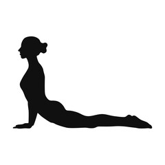 Yoga Pose Woman Silhouette
