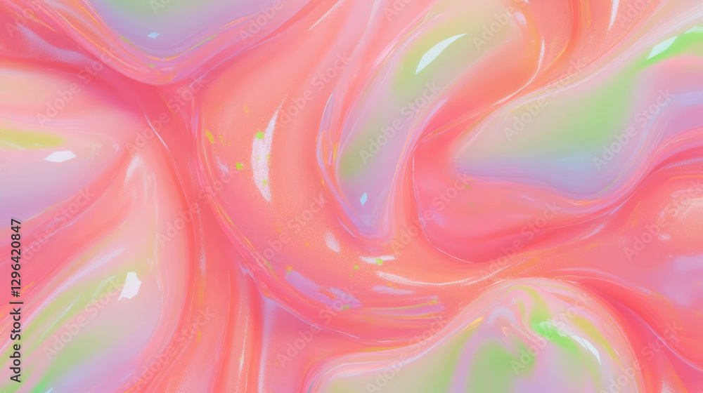 Aufkleber vibrant swirls of colorful soft play dough texture for creative background design