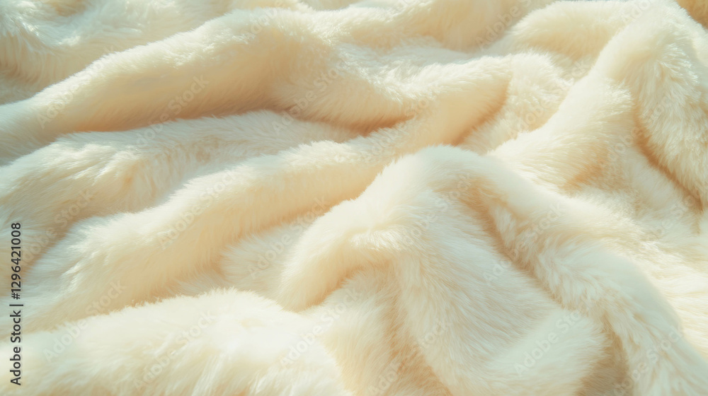 Poster soft plush fabric texture for cozy design and background ideas