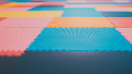 Colorful textured play mat background for creative design and decoration