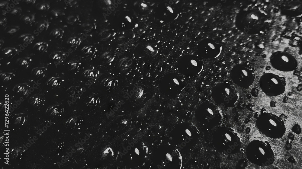 Poster soft textured rubber mat with water droplets for background and design