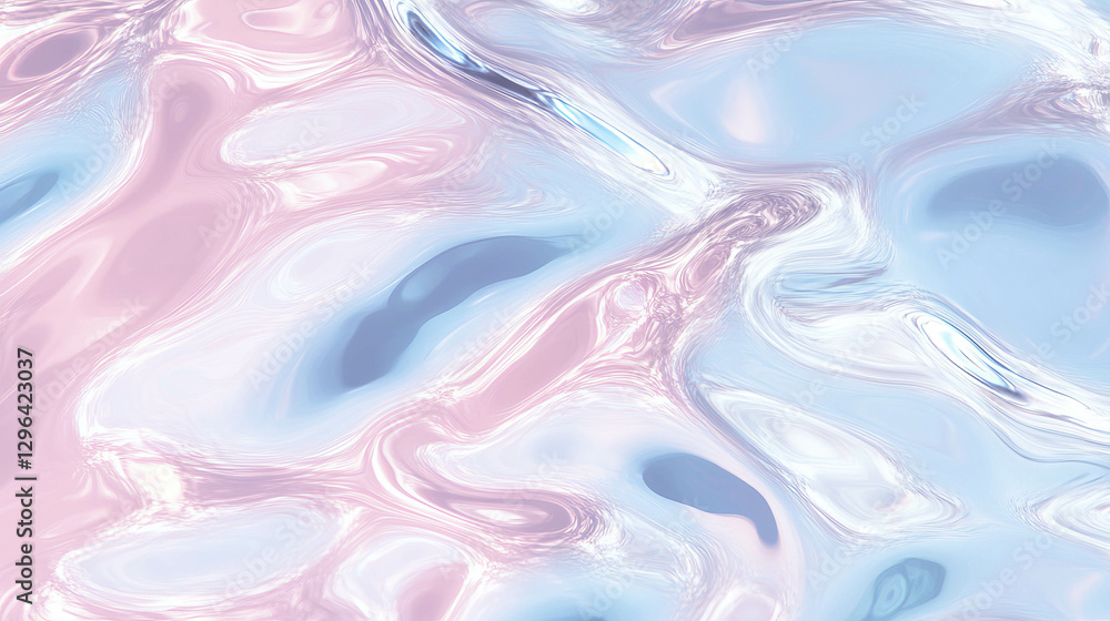 Aufkleber soft water surface texture with gentle pastel abstract design for backgrounds