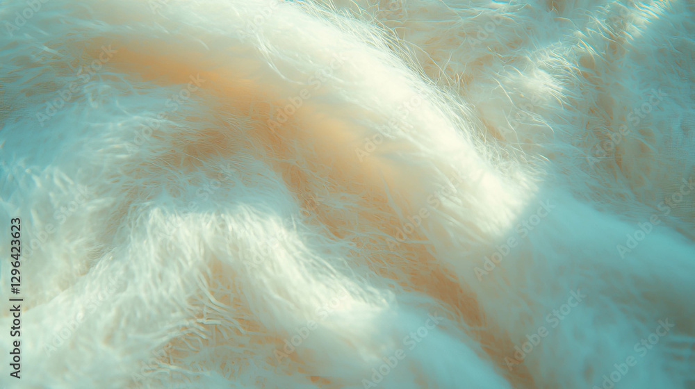 Poster Soft wool texture background with delicate weave patterns for cozy designs and textile inspiration
