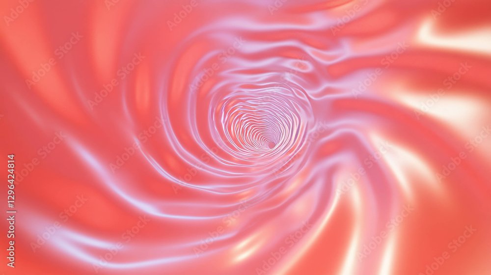 Poster Hypnotic spiral pattern with fluid motion for dynamic design background