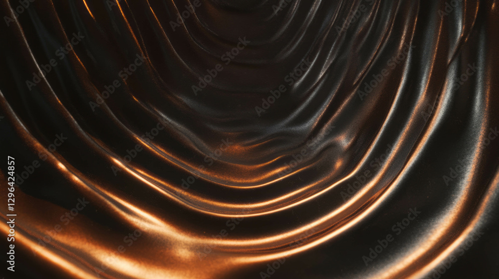 Poster Abstract spiral lines texture with metallic surface design for creative backgrounds