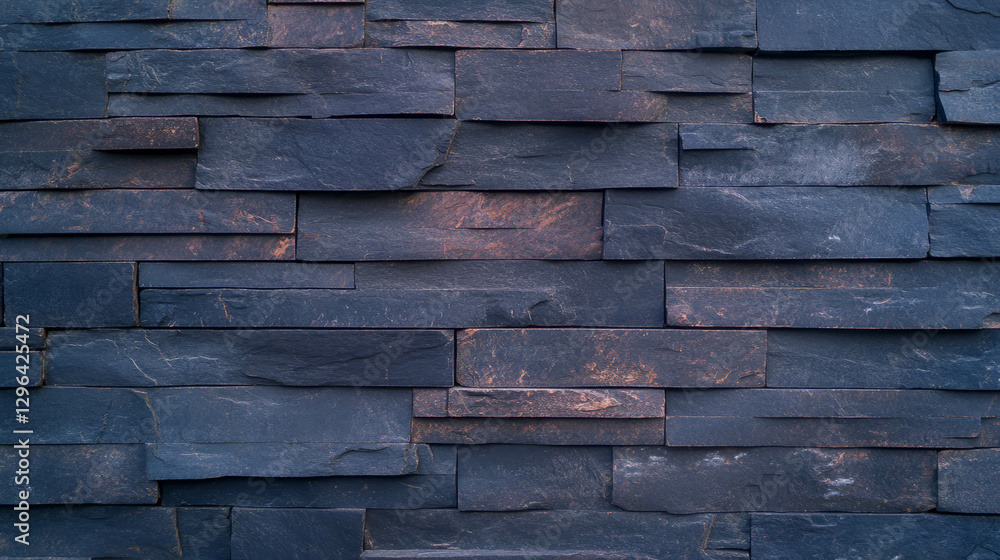 Poster rustic aged brick wall with stained texture and chips for background and design