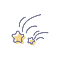 Falling Star Vector icon
