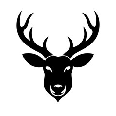 Deer head illustration is perfect for outdoor adventure logos.

