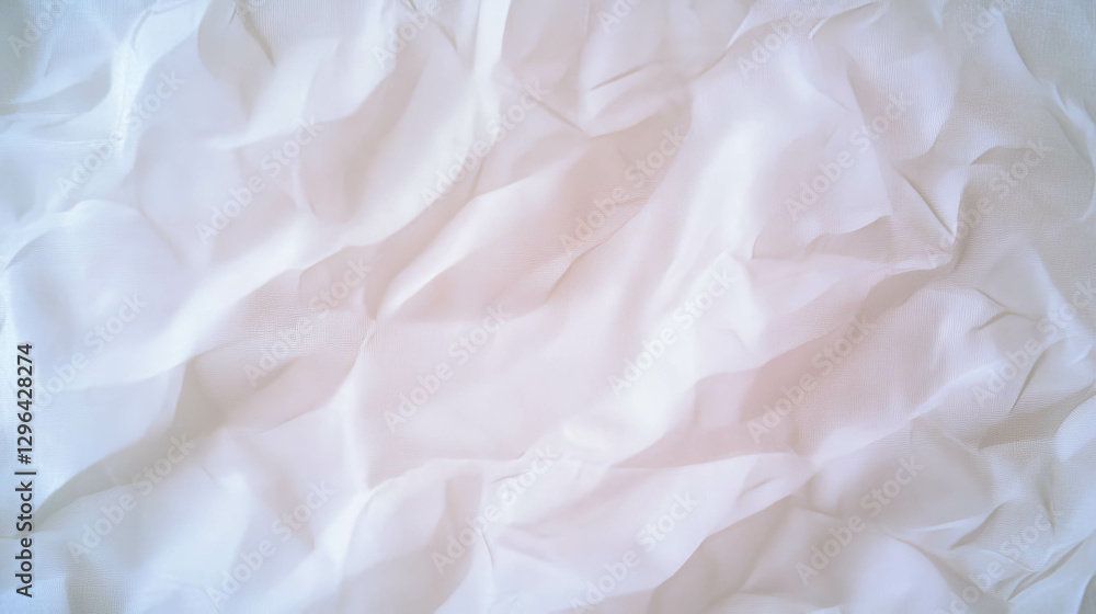 Leinwandbilder soft wrinkled fabric background with subtle tone on tone pattern for creative design projects