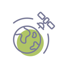 Satellite Vector icon