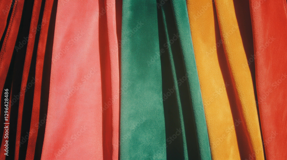 Aufkleber colorful suede fringe texture background for design elements and creative projects