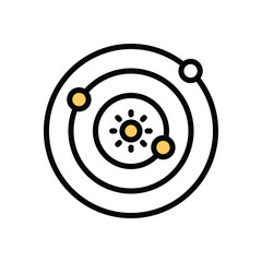 Solar System Vector icon