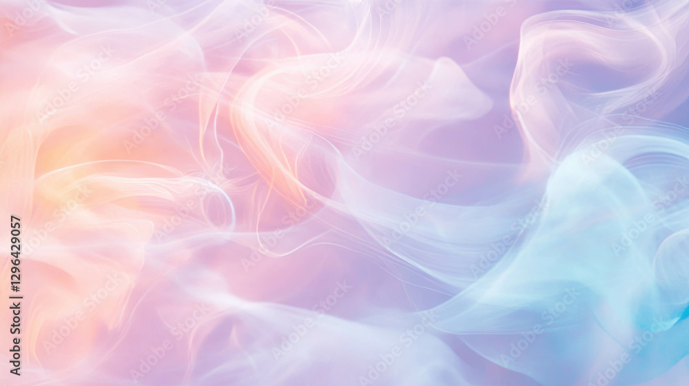 Poster abstract background of swirling colorful smoke with soft light effects