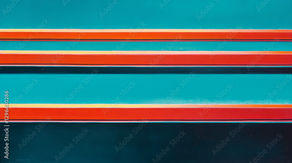 Poster vibrant abstract background with thick horizontal lines for modern design