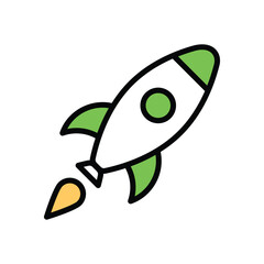 Rocket Vector icon