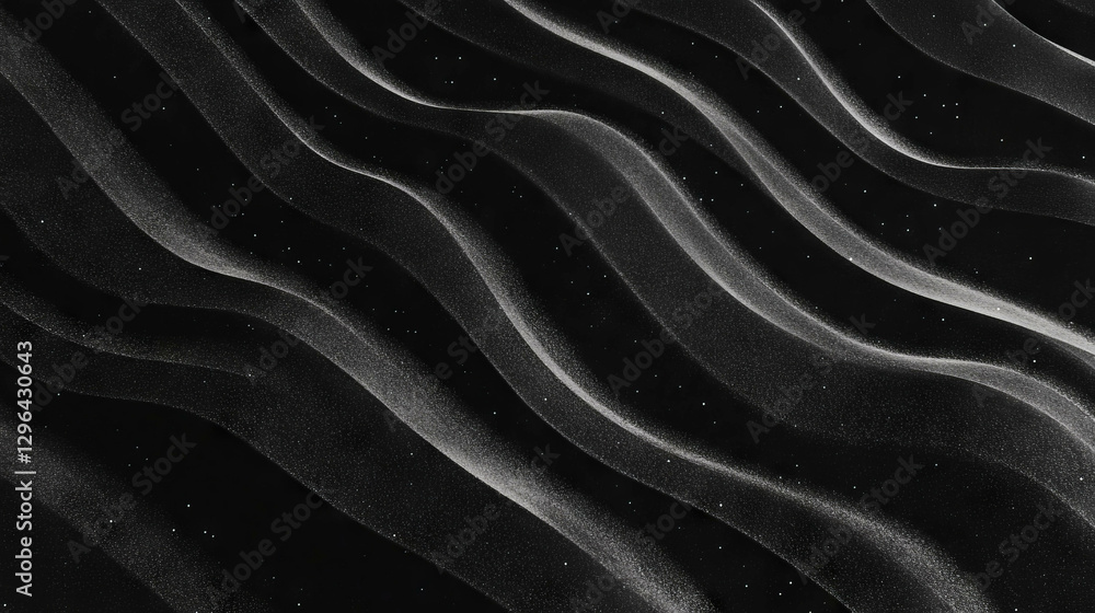 Poster Abstract wavy line pattern with textured background for creative design
