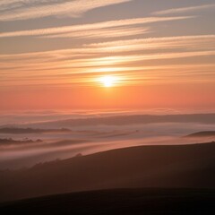 Obraz premium The beautiful evening sunlight