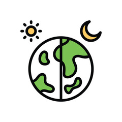  Day And Night Vector icon