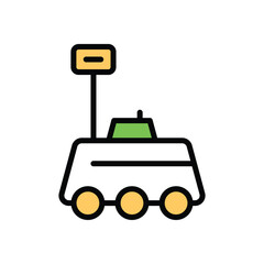 Mars Rover Vector icon
