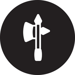 axe glyph icon