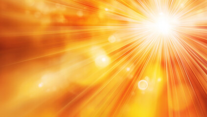 Obraz premium Bright orange and yellow abstract background with radiant light beams, creating warm and energetic atmosphere. Perfect for designs needing vibrant touch