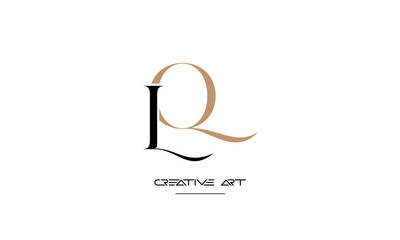 LQ, QL, L, Q abstract letters logo monogram