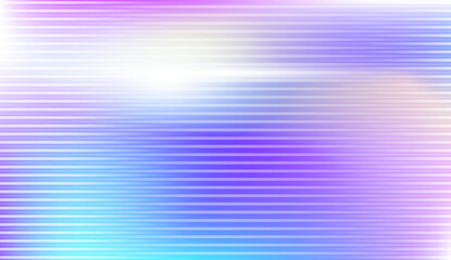 Abstract gradient background featuring smooth horizontal lines imitates ribbed glass with glowing effect. Ideal for banner background, digital design, presentations, web backdrop.Vector illustration
