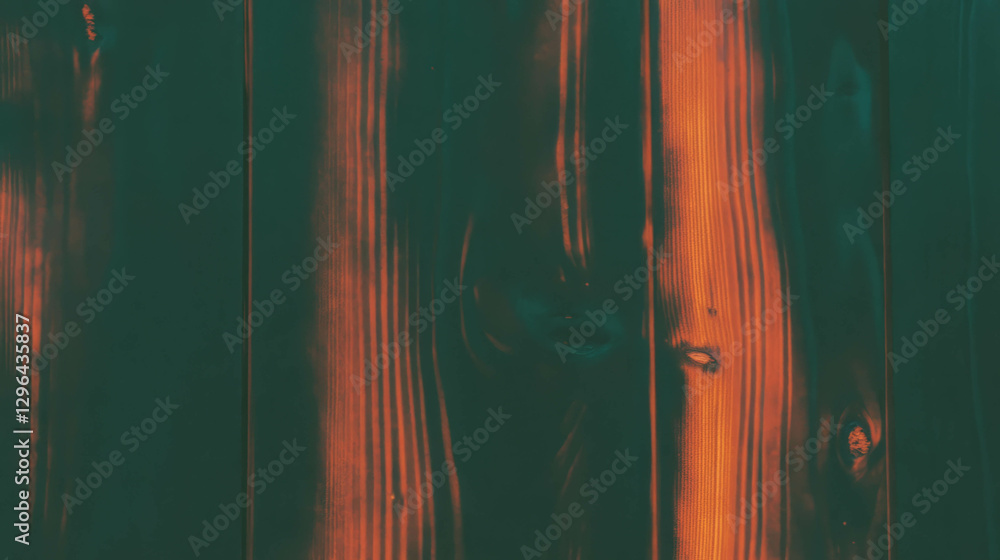 Poster Rustic wooden texture with burned effect for background and decorative design