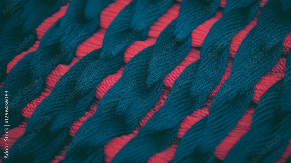 Poster close-up of woven rope texture with rough pattern for textile design and craft inspiration