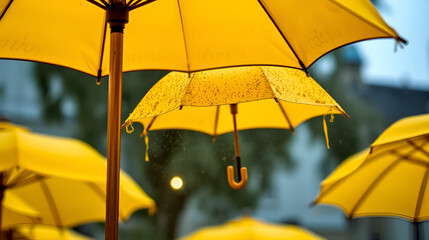 Dusty yellow umbrella