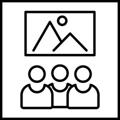 Obraz premium Exhibition Catalogue icon design