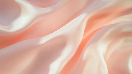 Obraz premium Soft pastel stretched canvas texture with creamy taupe waves