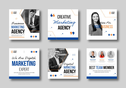 Creative Digital Marketing Agency Social Media Post Template