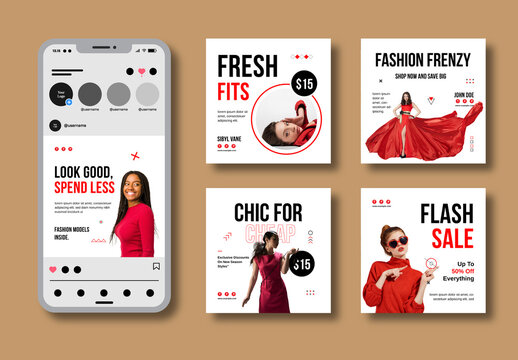 Fashion Social Media Post Layout