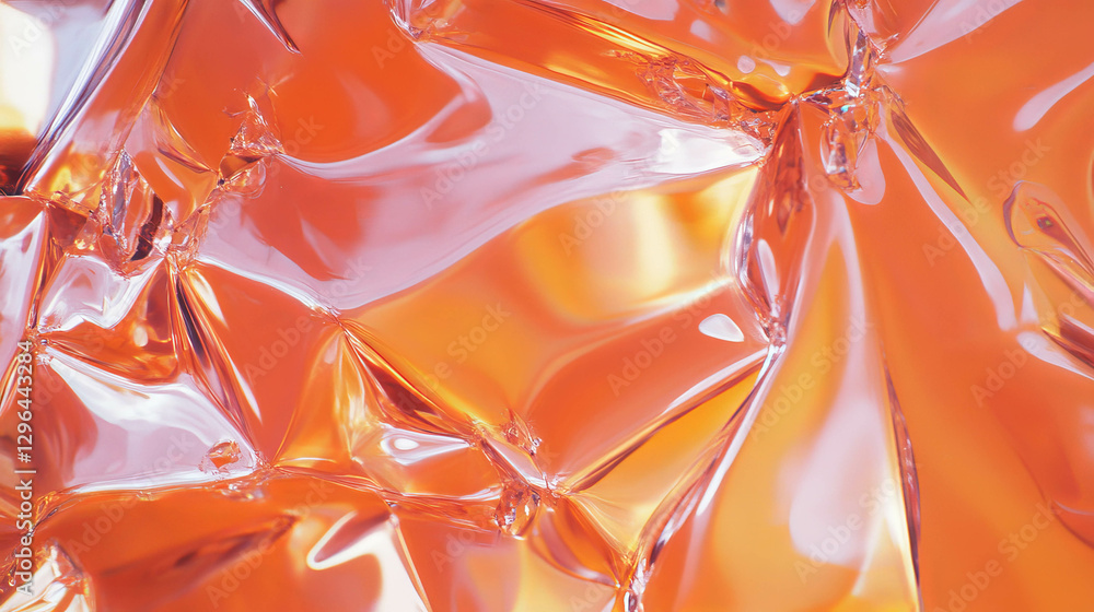 Poster broken glass texture with swirling patterns for design and decoration
