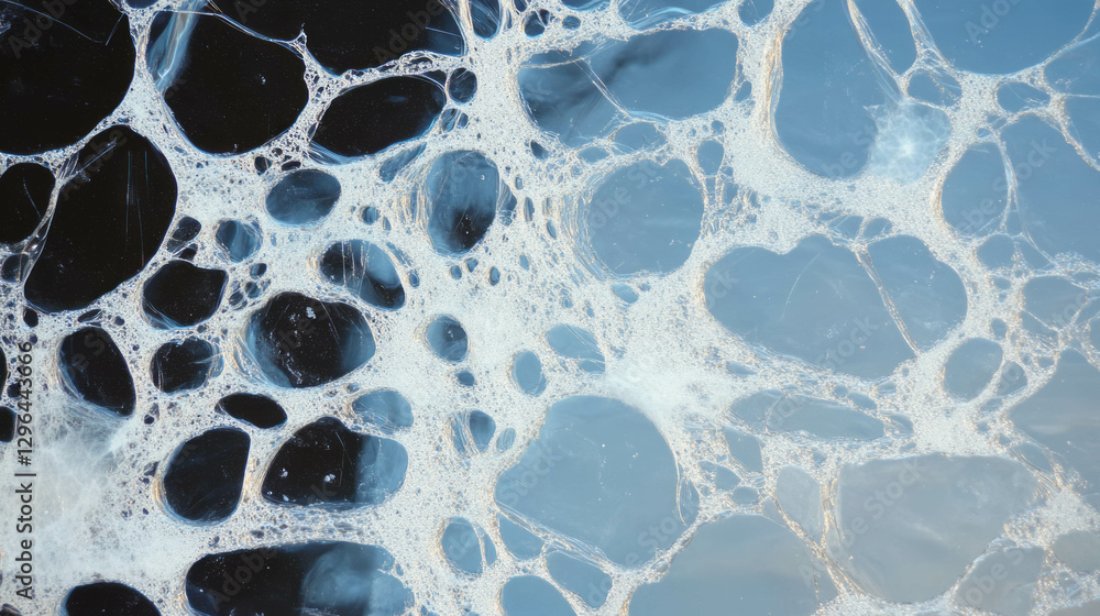 Poster intricate cracked glass texture with delicate patterns for artistic design