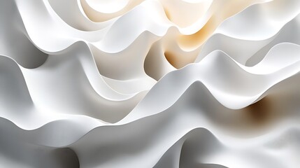 Abstract wavy folds, soft light, design element, graphic background