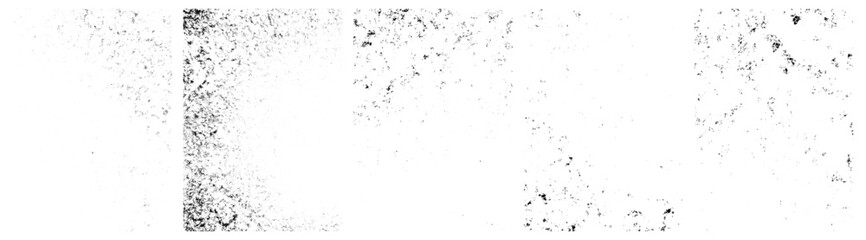 Set of Dirty Grunge Textures Vector illustration.Simply Place illustration over any Object to Create grungy Effect.