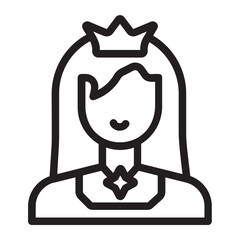 princess line icon