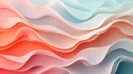 Obraz premium Abstract image showing flowing ribbons with various color gradients