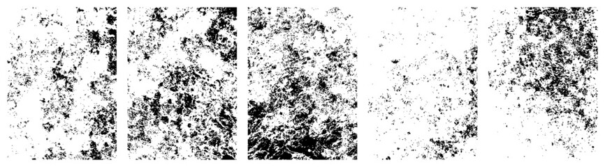 Grunge Urban distress wall Texture Backgrounds set. Vector collection urban grunge overlay.Simply Place illustration over any Object to Create grungy Effect.