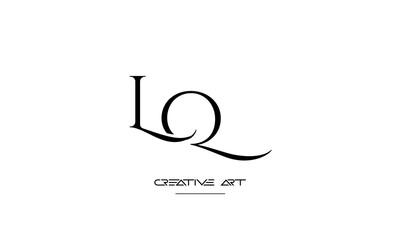 LQ, QL, L, Q abstract letters logo monogram