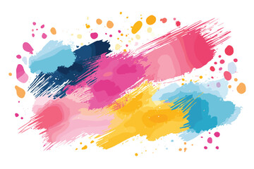 Watercolor brush stroke texture background, Flat style vector illustration