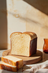 bread on a wooden board
