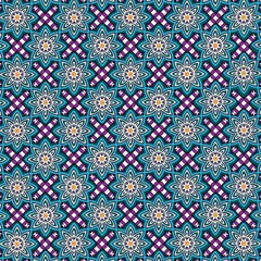 Arabian ethnic tribal fabric pattern features intricate floral designs in stunning blue and navy blue tones. The contrast ethnic the dark background enhances its elegance and uniqueness, ethnic 
