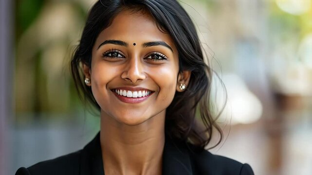 Beautiful indian businesswoman with bindi