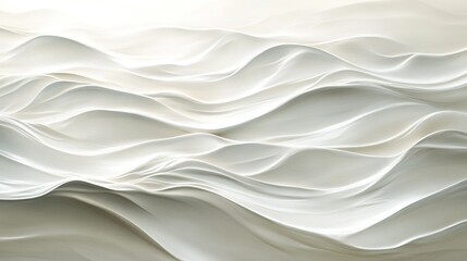 Obraz premium Artistic Abstract Depiction Of Flowing Light Colored Fabric